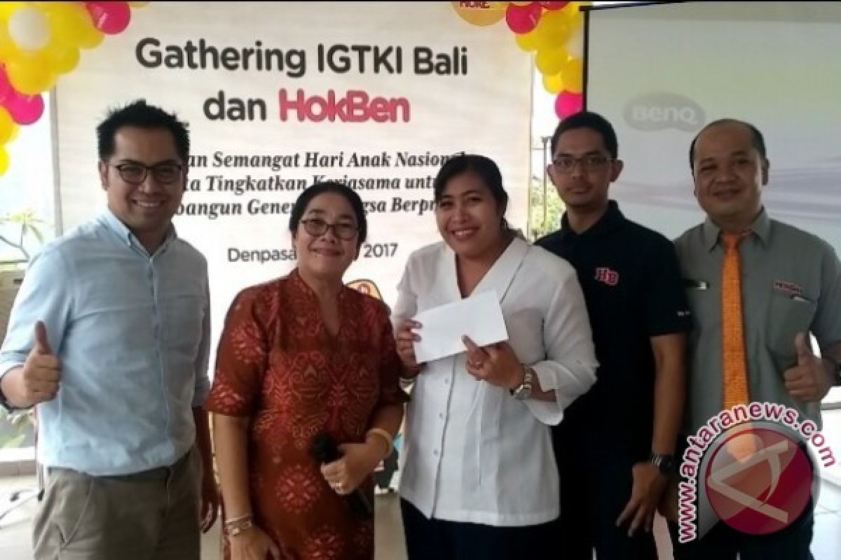 HokBen Gelar Gathering Guru TK se-Bali Peringati HAN (Video)