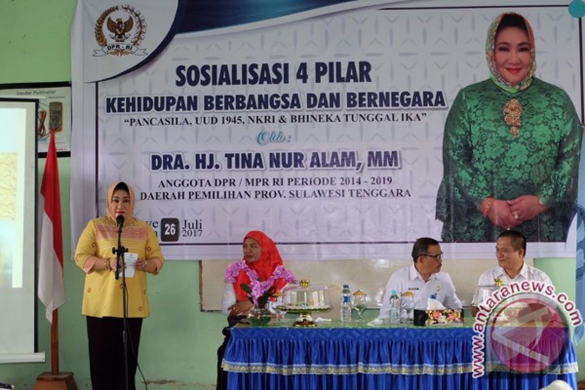 Tina Sosialisasikan Pilar Kebangsaan Di Konawe Selatan