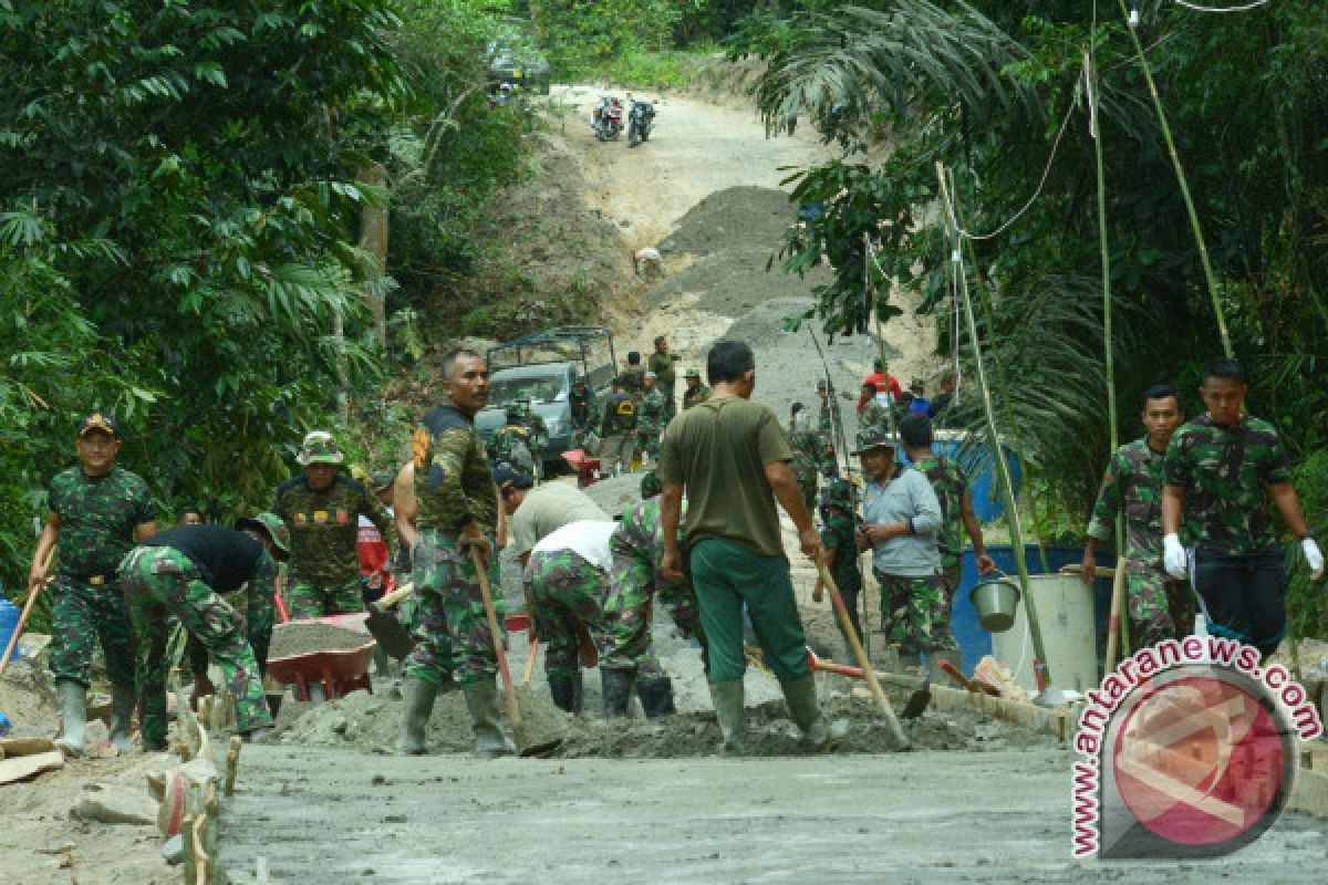 TMMD Dorong  Kemandirian  Ekonomi  Masyarakat  Nagari