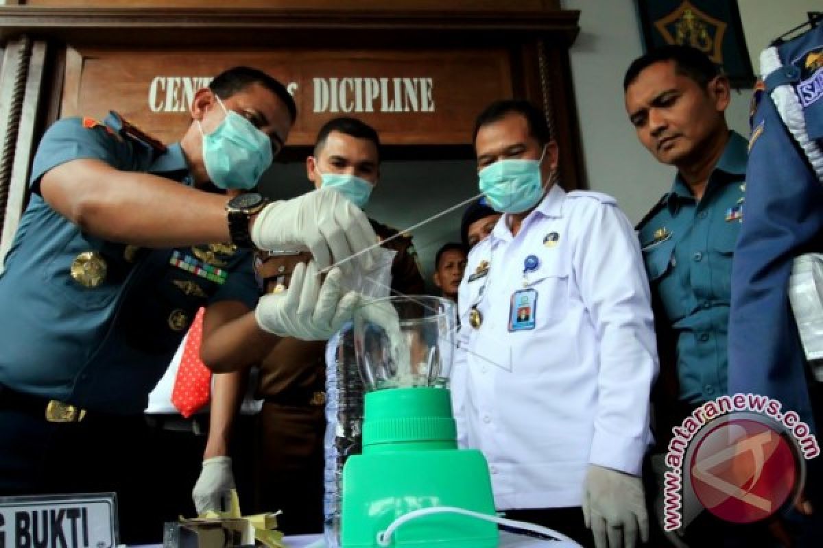 Lanal Lhokseumawe musnahkan narkoba