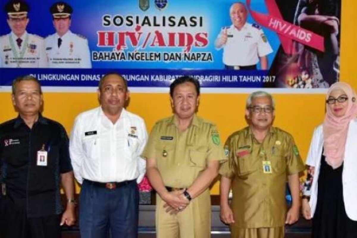 Gandeng KPA, Dishub Inhil Gelar Sosialisasi Bahaya Napza Dan AIDS