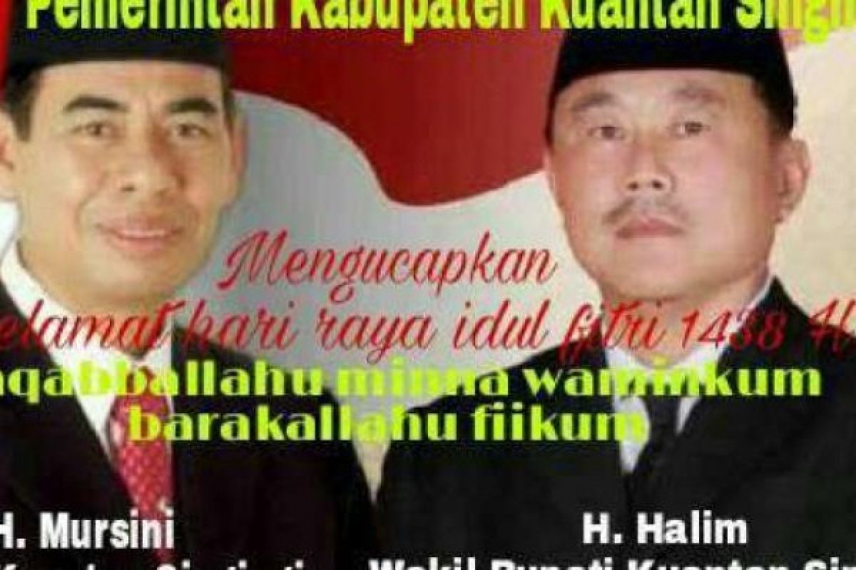 Sejumlah Agenda Bupati dan Wakil Bupati Kuansing Idul Fitri 2017