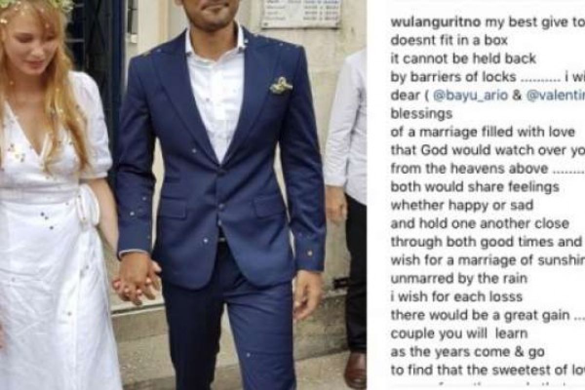 Sejumlah Artis Unggah Ucapan Selamat Atas Pernikahan Ario Bayu 