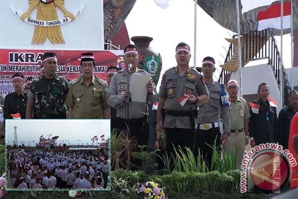 Masyarakat Kotawaringin Timur Berikrar Kebangsaan Tangkal Radikalisme