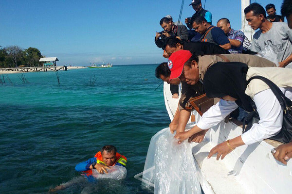 KKP Tabur Ribuan Ikan di Perairan Sumenep