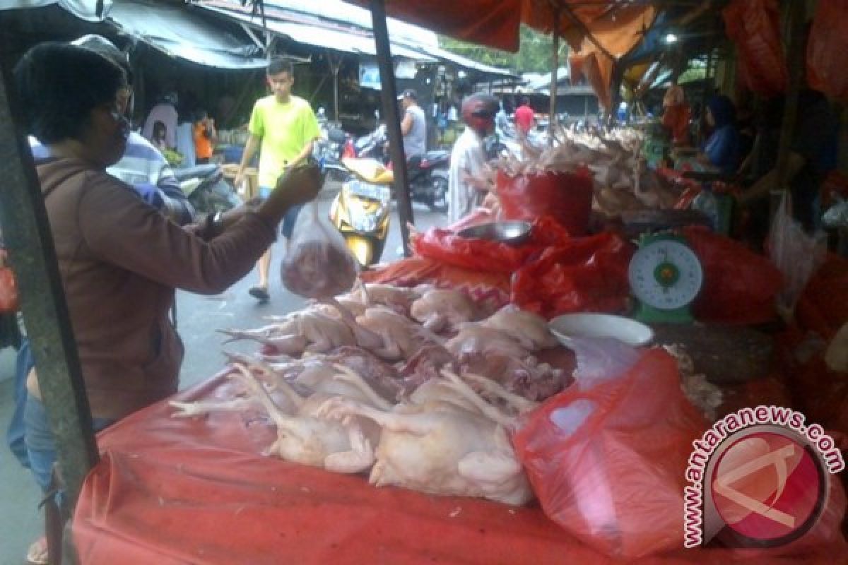 Harga Daging Ayam di Kabupaten Bangka Tengah Naik