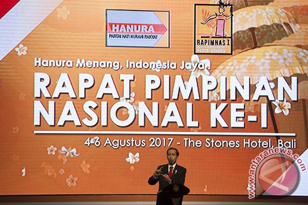 Presiden Hadiri Rapimnas Partai Hanura di Bali