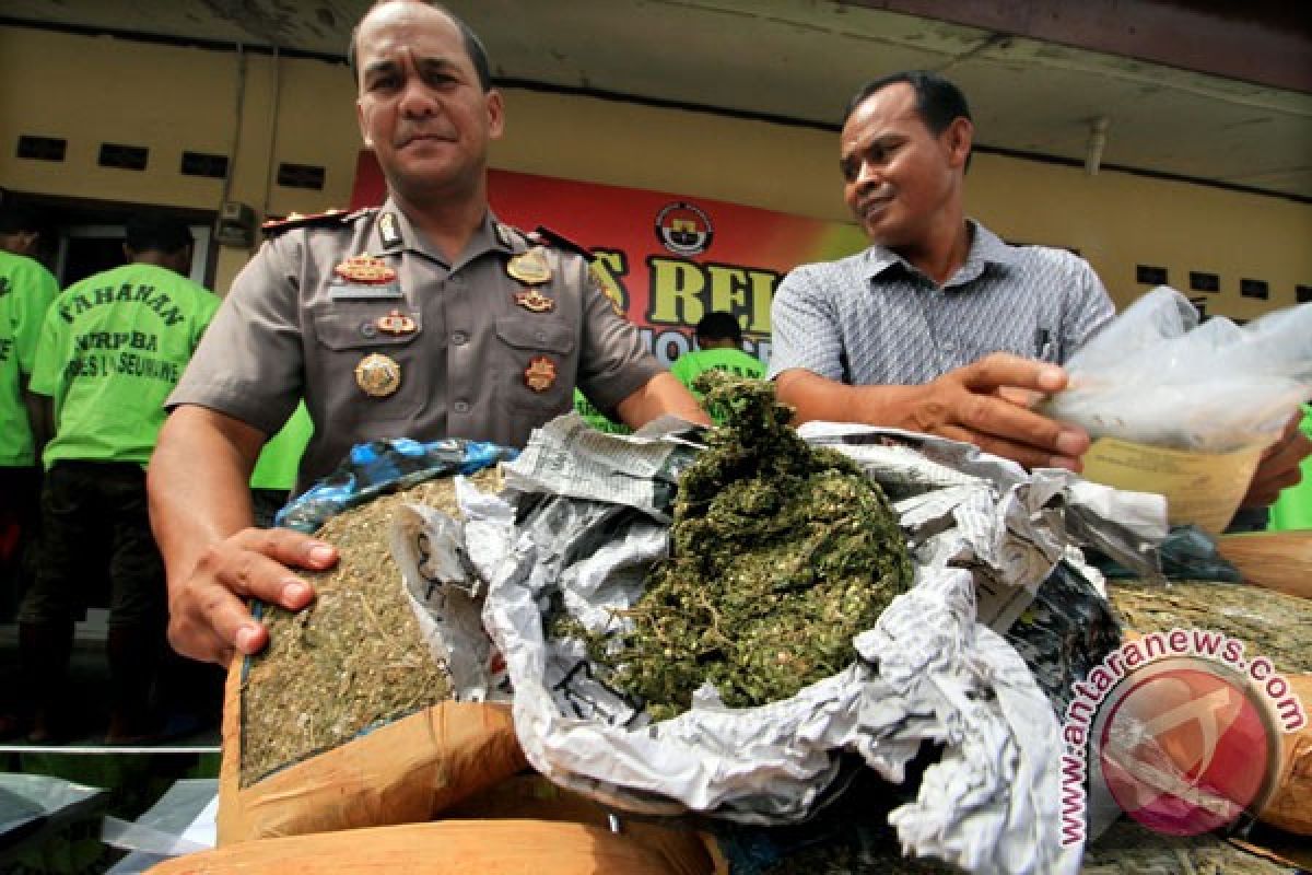 Polisi tangkap pembawa satu kilogram ganja di Pelabuhan Jayapura