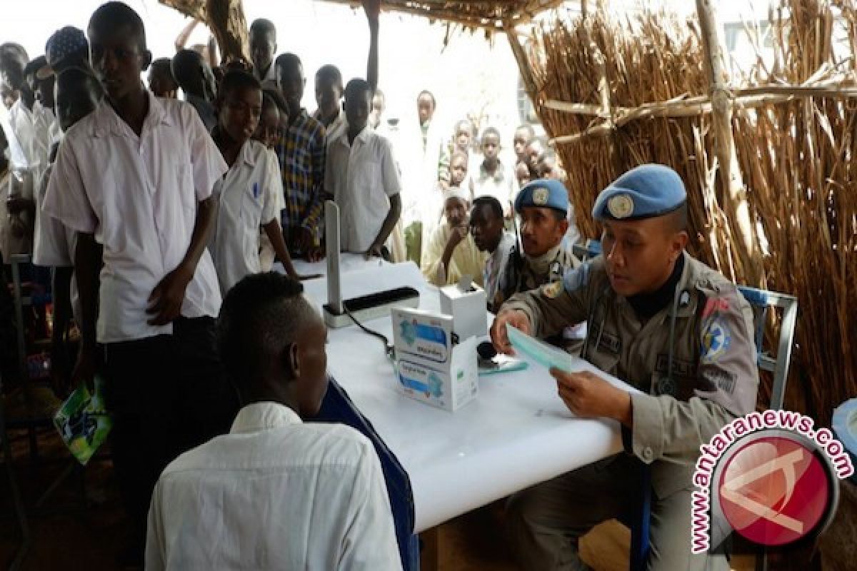 Tim Unit Polisi 9 UNAMID Indonesia Kewalahan Layani Pengungsi Sudan