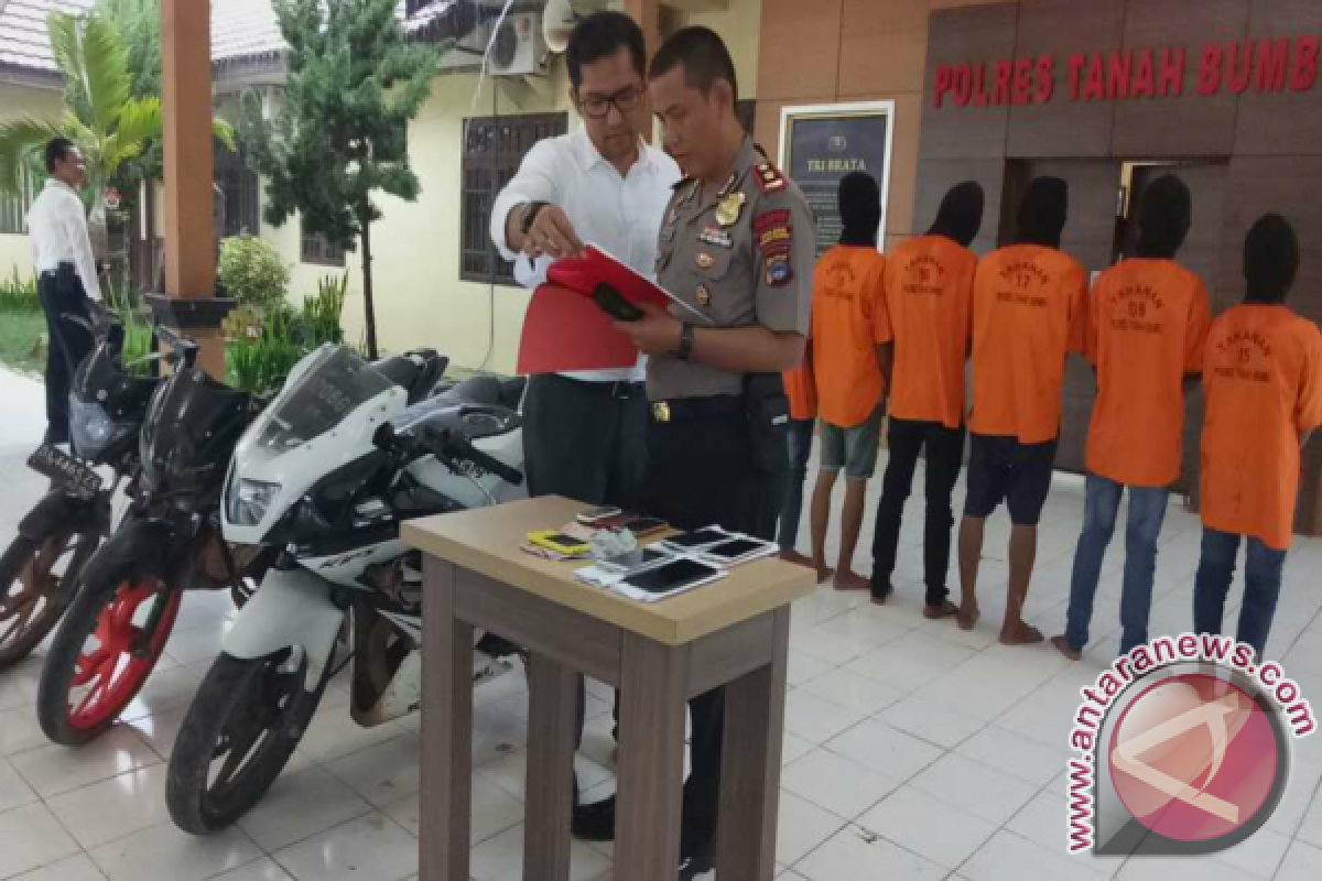 Polres Tanah Bumbu Ringkus Sembilan Pelaku Jambret 