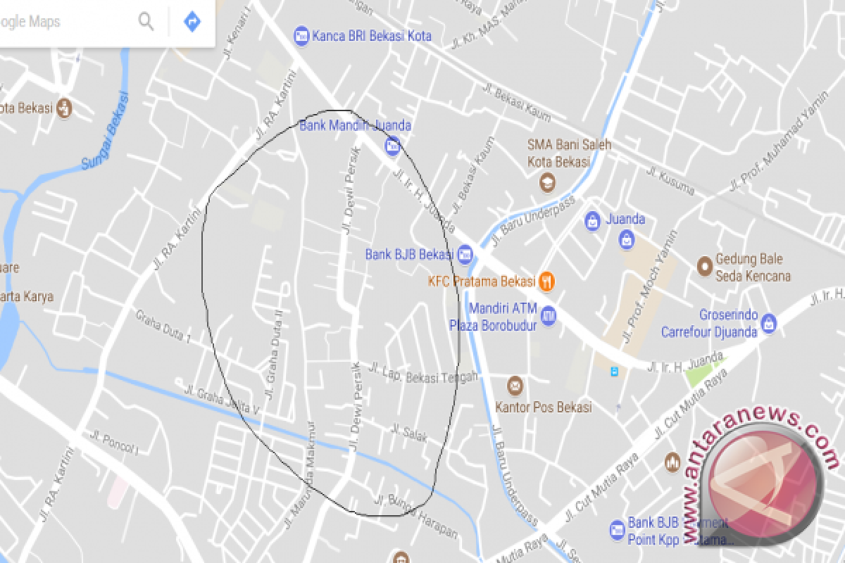 Jalan Dewi Sartika Menjadi Dewi Persik, Bekasi Klarifikasi Google