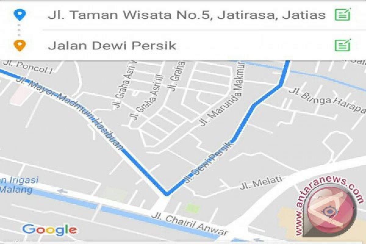 Bekasi Surati Google Ubah Nama Jalan