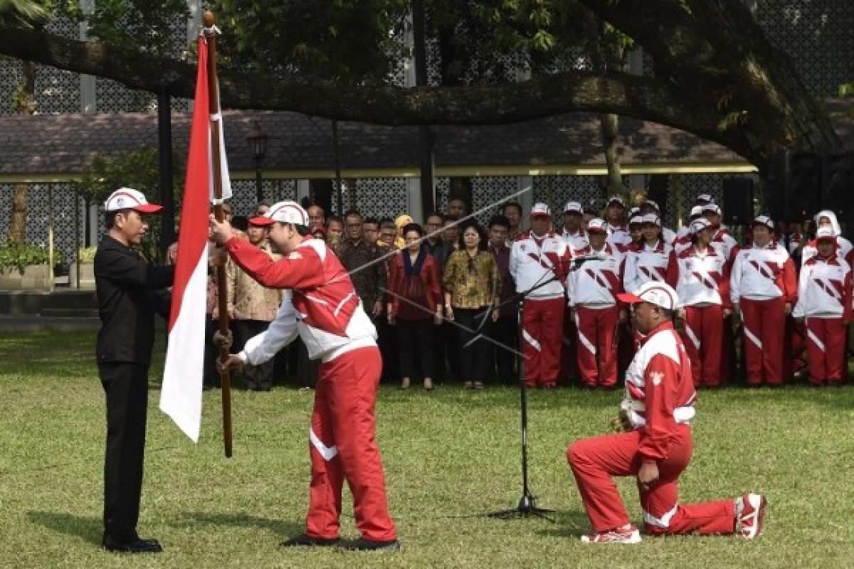 Presiden Jokowi lepas kontingen SEA Games Indonesia