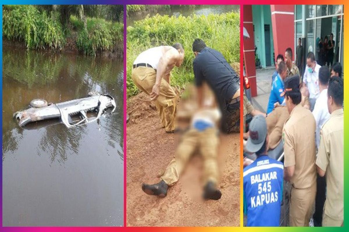 Mobil Masuk Sungai, Kadis PU Kapuas Meninggal Dunia 