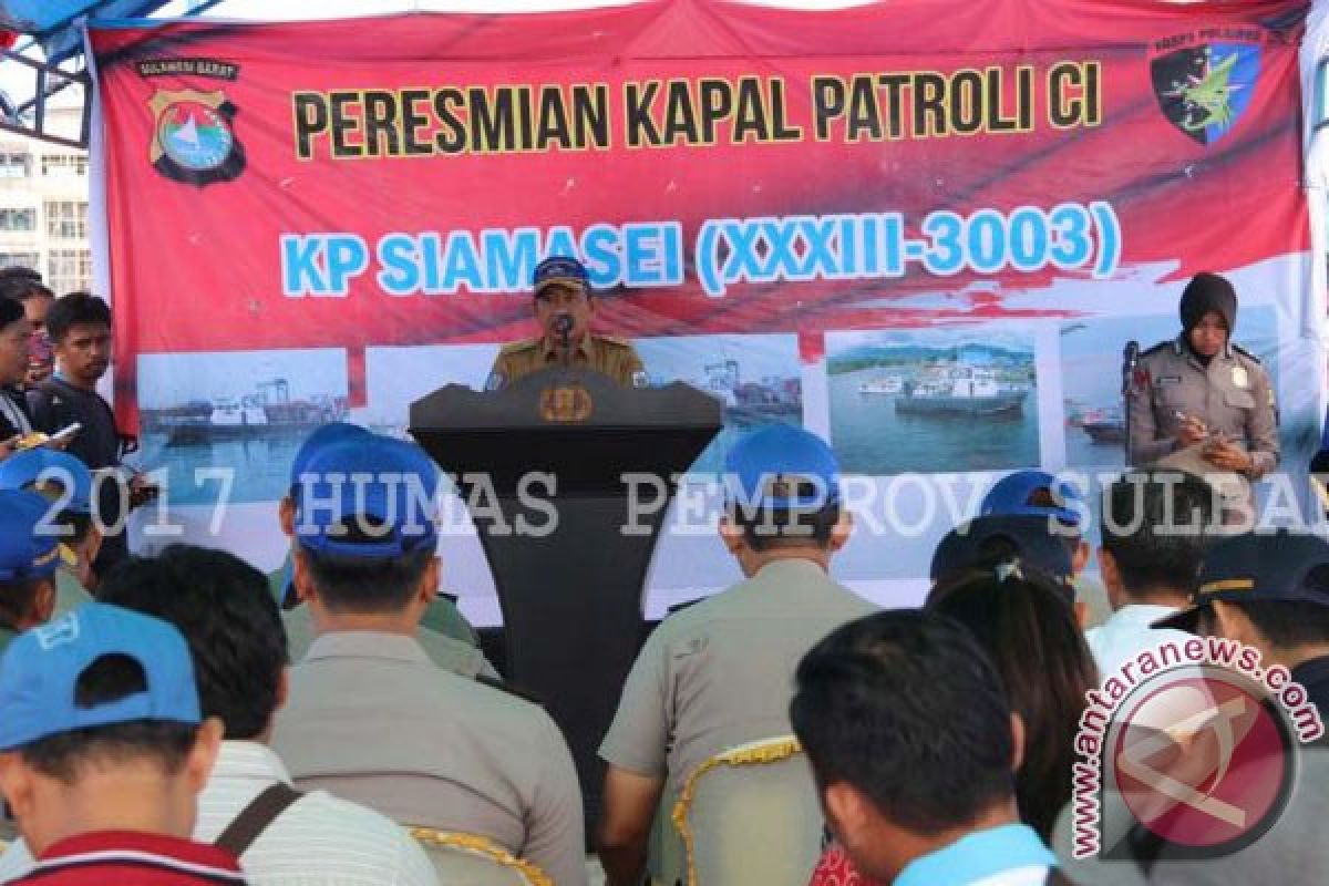 Kapolda Sulbar Resmikan Pengoperasian Kapal Patroli 