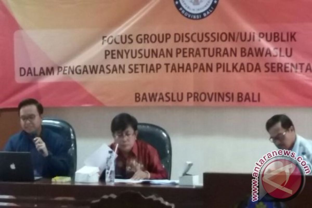 Bawaslu Gelar Uji Publik Rancangan Peraturan Pengawasan Pilkada