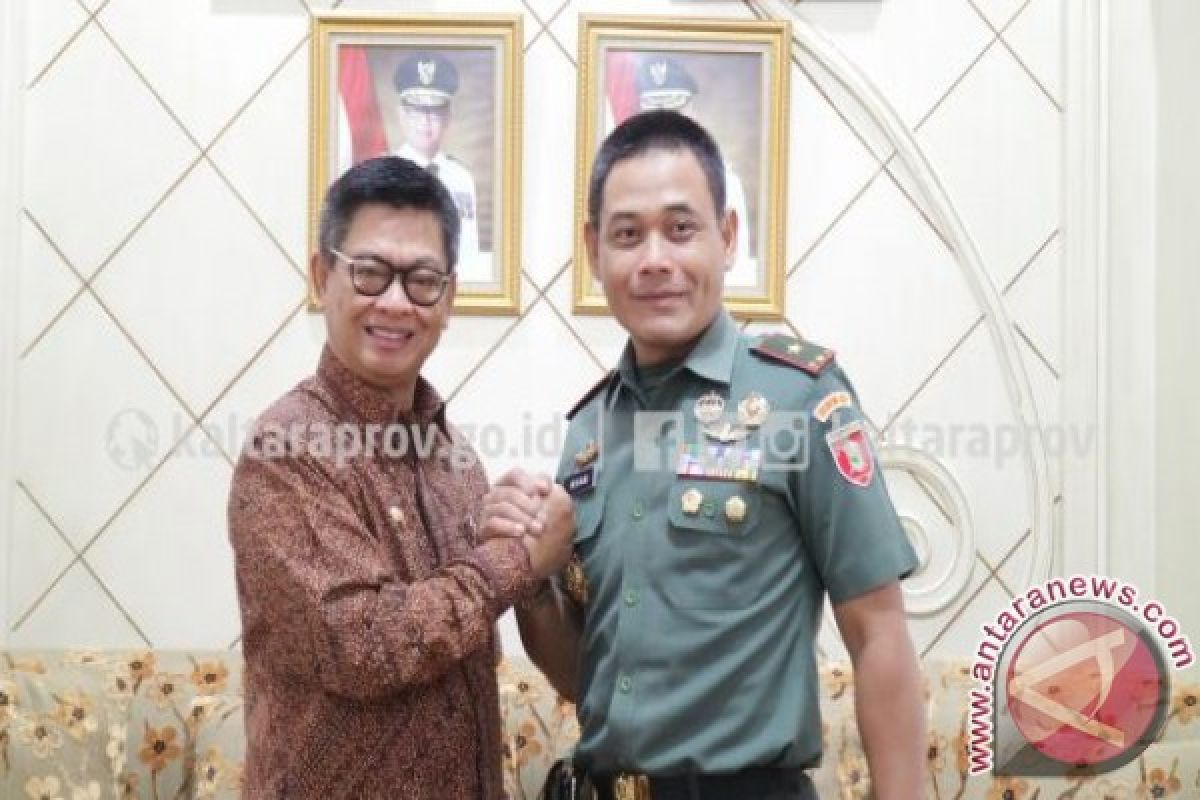 Danrem Siap Dukung Kebijakan Pembangunan Gubernur