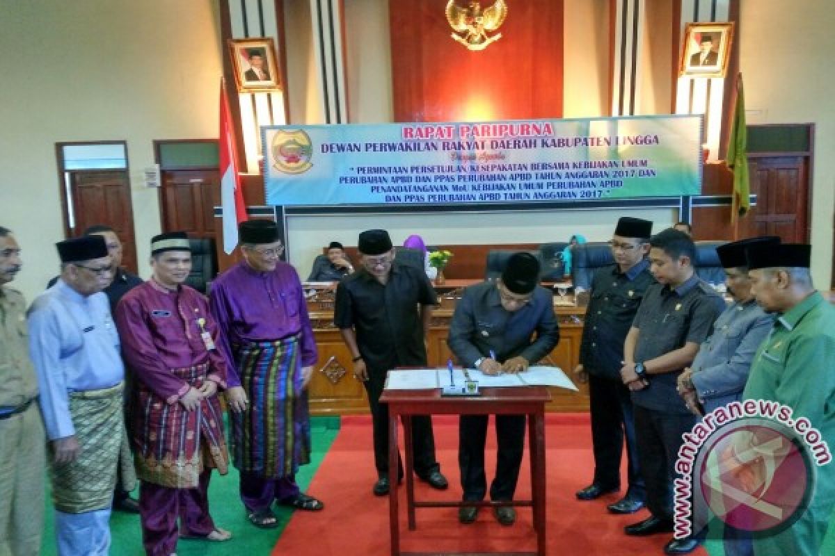 KUP-PPAS APBD Lingga 2017 Disetuji Rp 809 Miliar