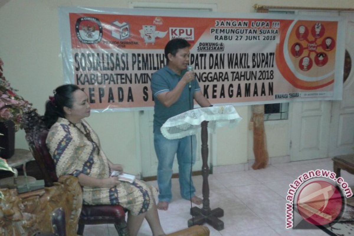 KPU Minahasa Tenggara Gandeng Tokoh Agama Sosialisasikan Pilkada