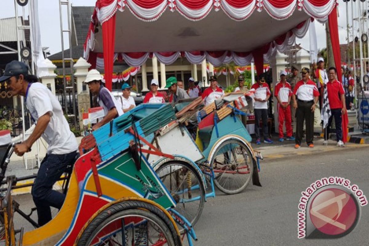  Lomba kayuh becak pertahankan kearifan lokal Tanjabbar