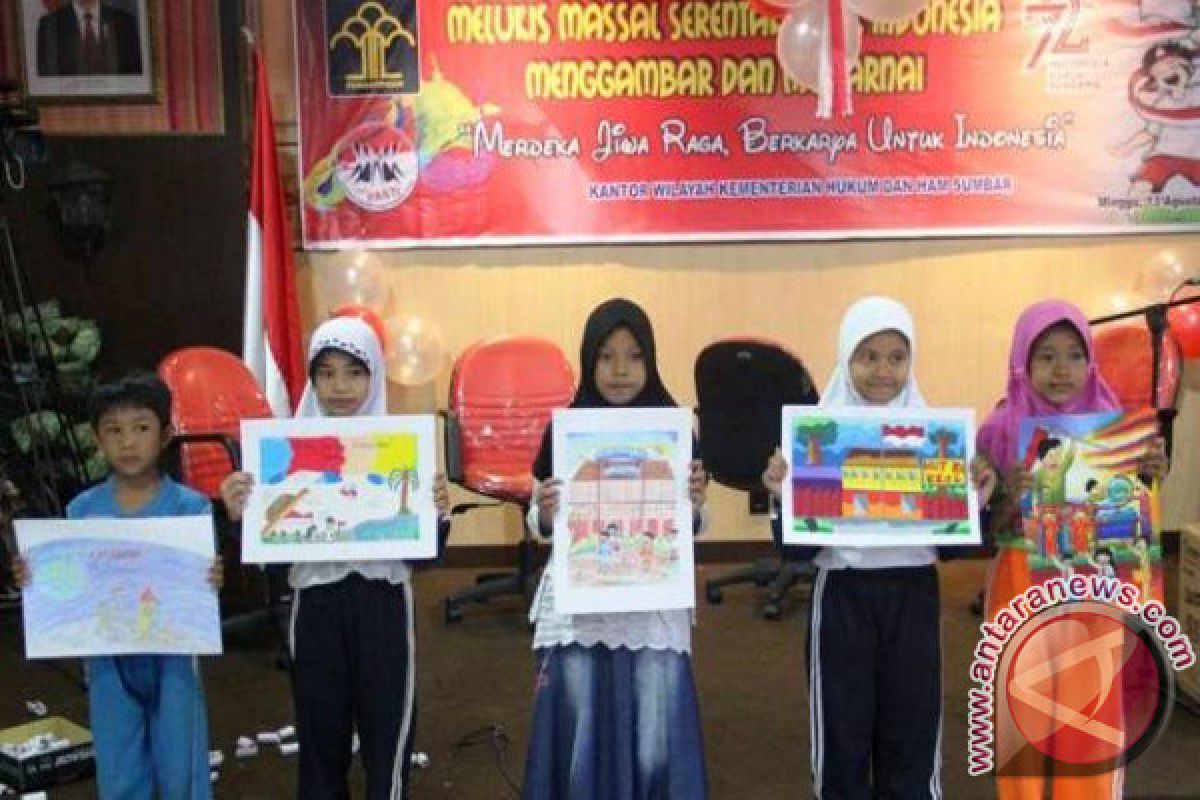 100 Anak Ikuti Lomba Menggambar Digelar Kemenkumham