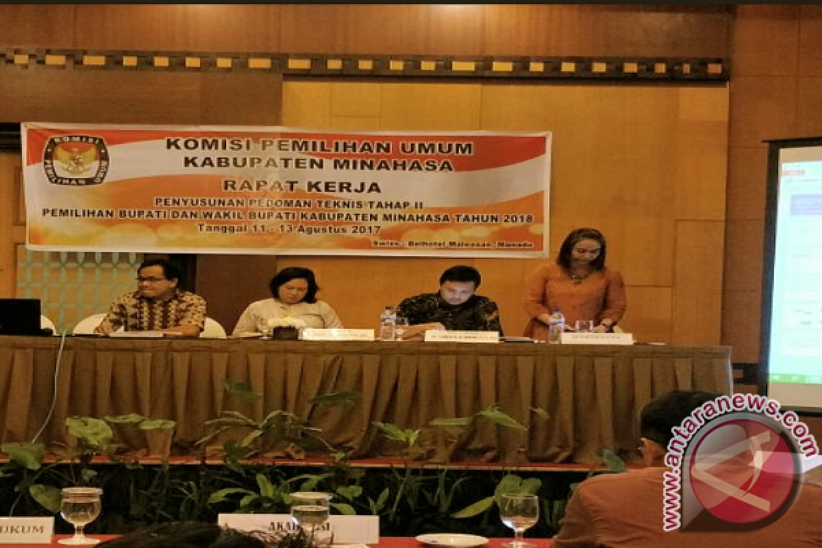 KPU Minahasa Adakan Raker Pedtek Pilbup Tahap II, Matangkan Pilkada Kredibel dan Aman