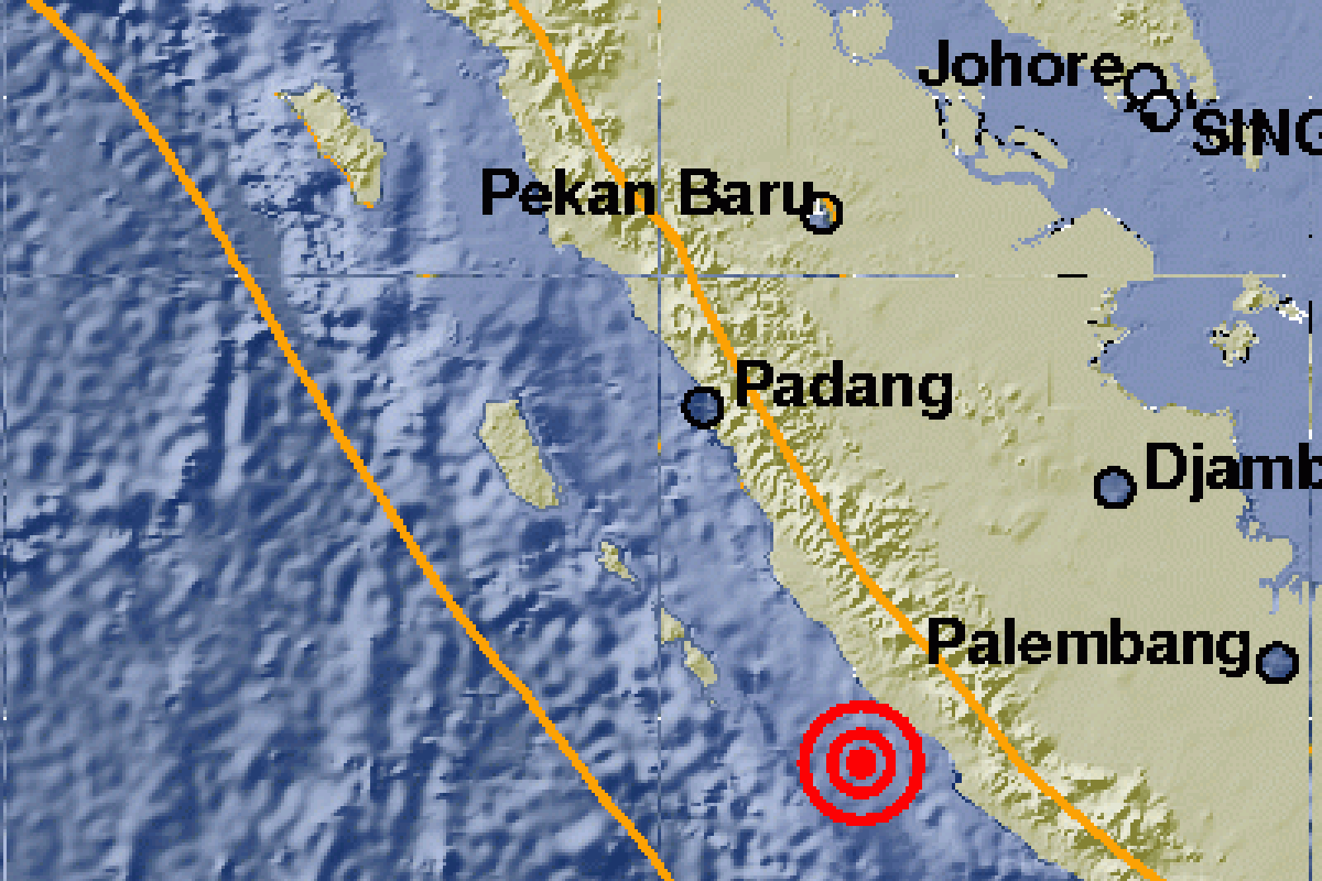  Gempa 6,6 SR guncang Bengkulu