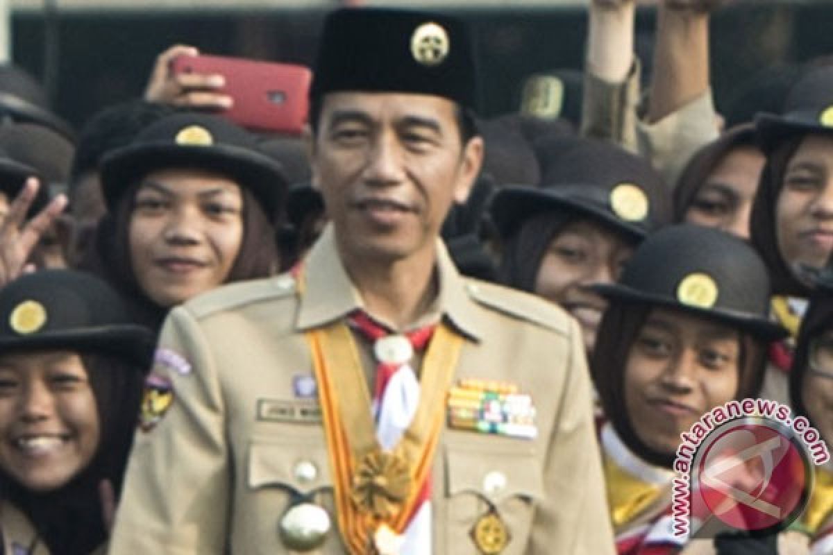 Presiden Jokowi minta Pramuka lakukan terobosan inovatif