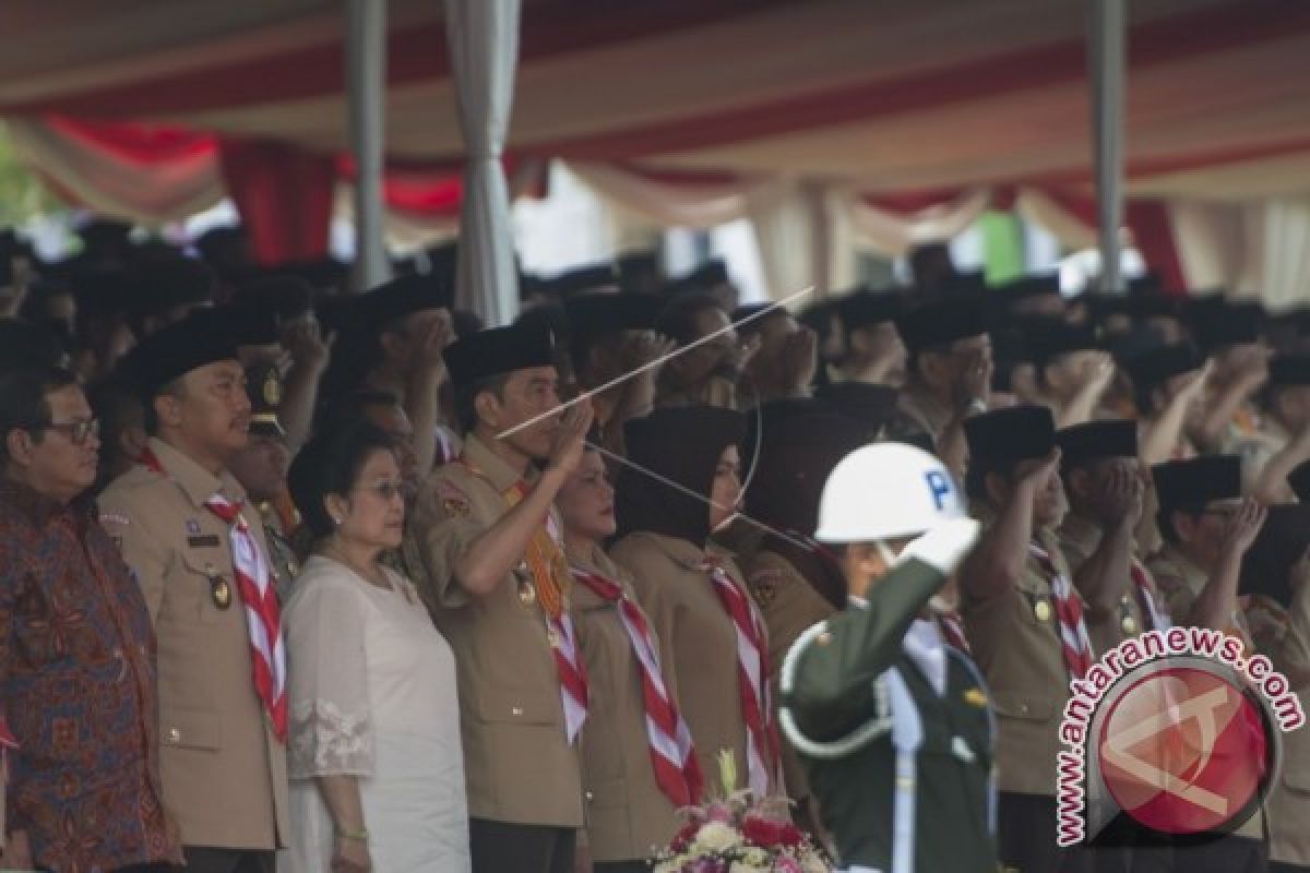 Presiden Jokowi Minta Pramuka Jangan Cuma Dilatih Tali-Temali