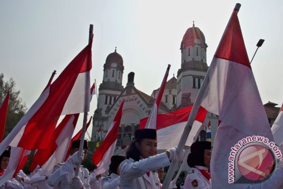 3.500 peserta ikuti Kirab Merah Putih di Banjarmasin