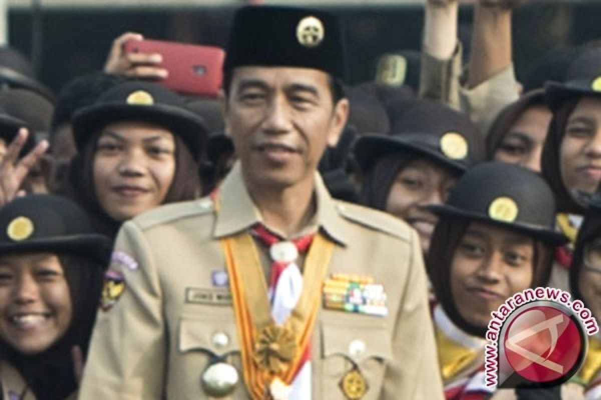 Presiden Jokowi minta Pramuka lakukan terobosan inovatif