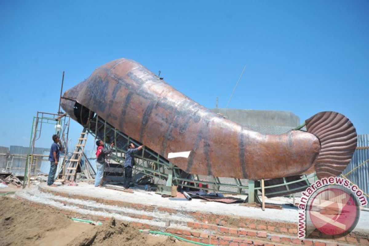 Pembangunan Tugu Belido diperkirakan selesai pekan depan 