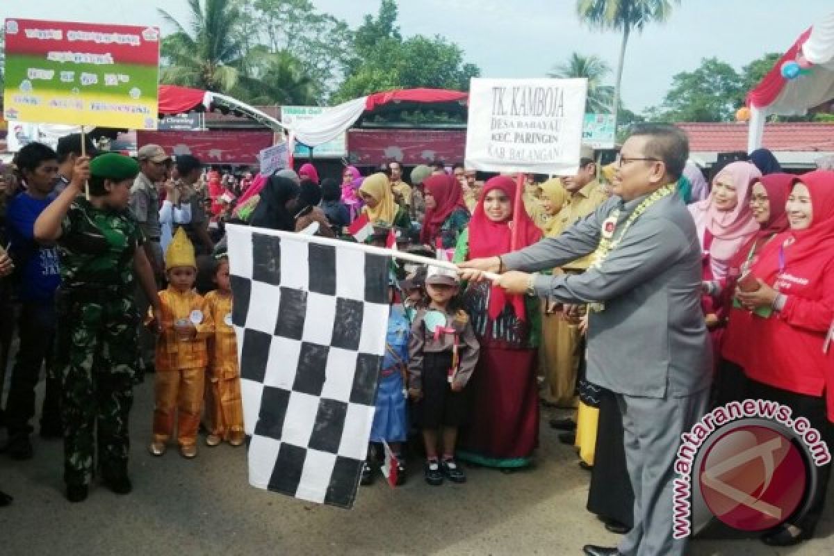 Ribuan Anak Usia Dini Meriahkan HUT Kemerdekaan RI Ke 72