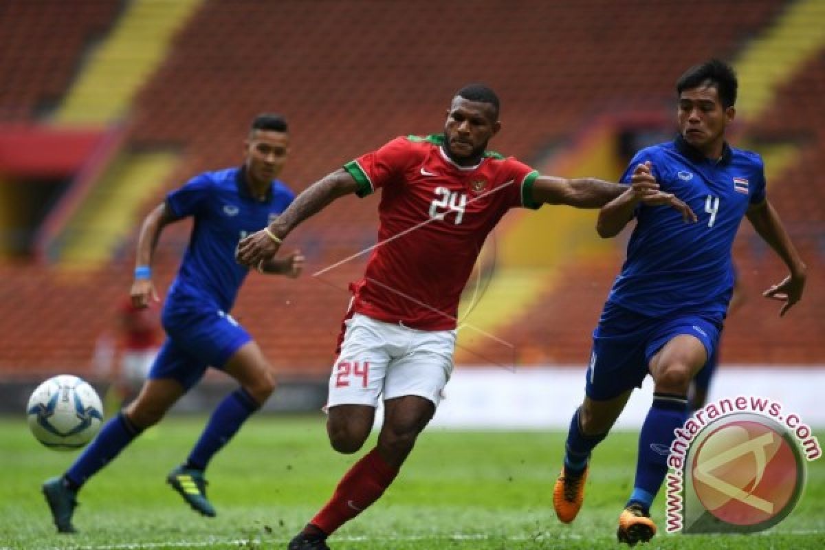 Tim Nasional Indonesia Imbang 1-1 Melawan Thailand