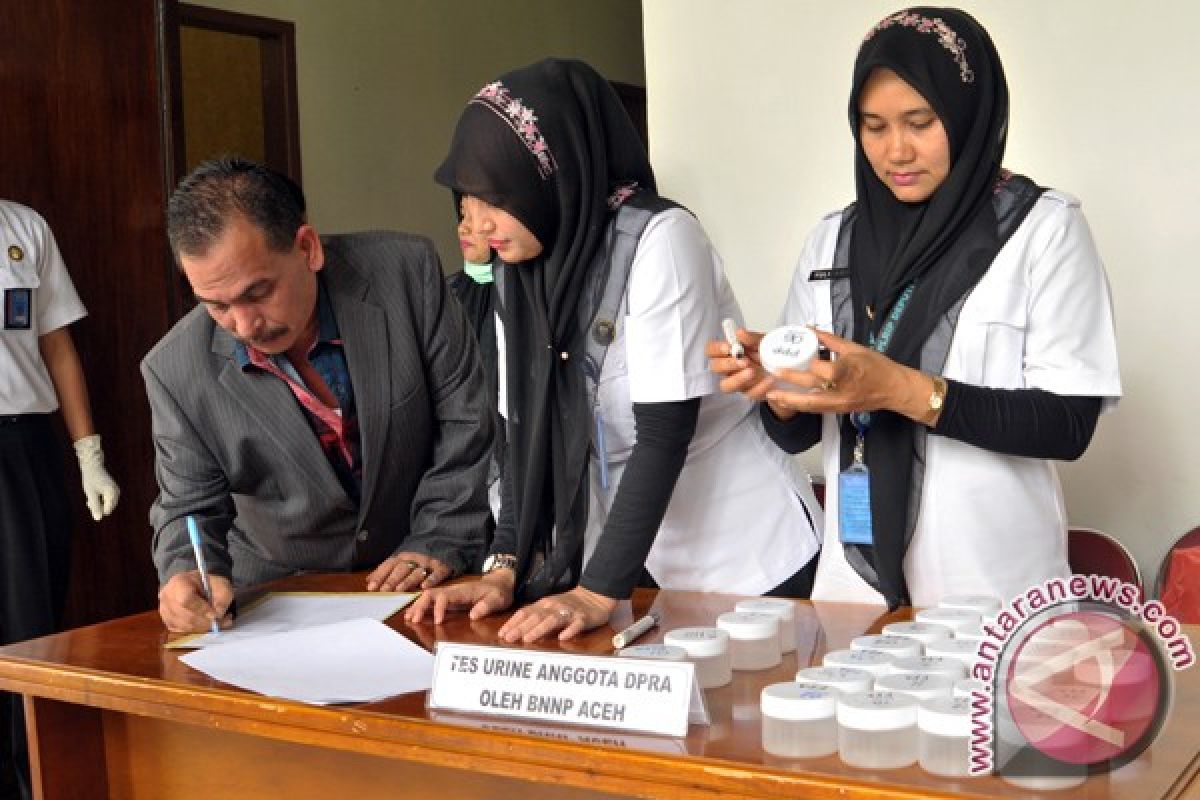 BNN tes urine anggota DPR Aceh