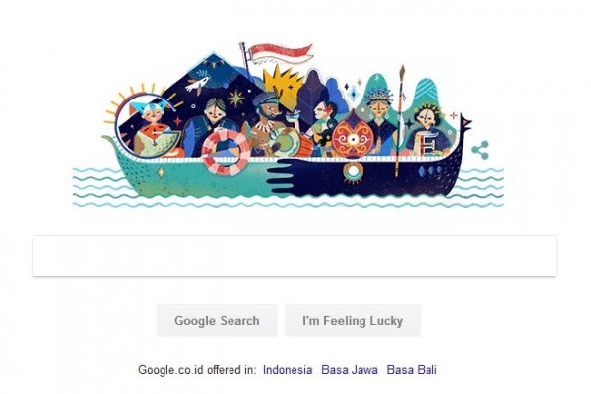 Begini cara Google ikut semarakkan HUT ke-72 RI