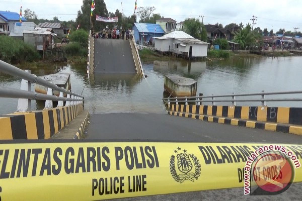 Bina Marga Batola Selidiki Penyebab Jembatan Ambruk