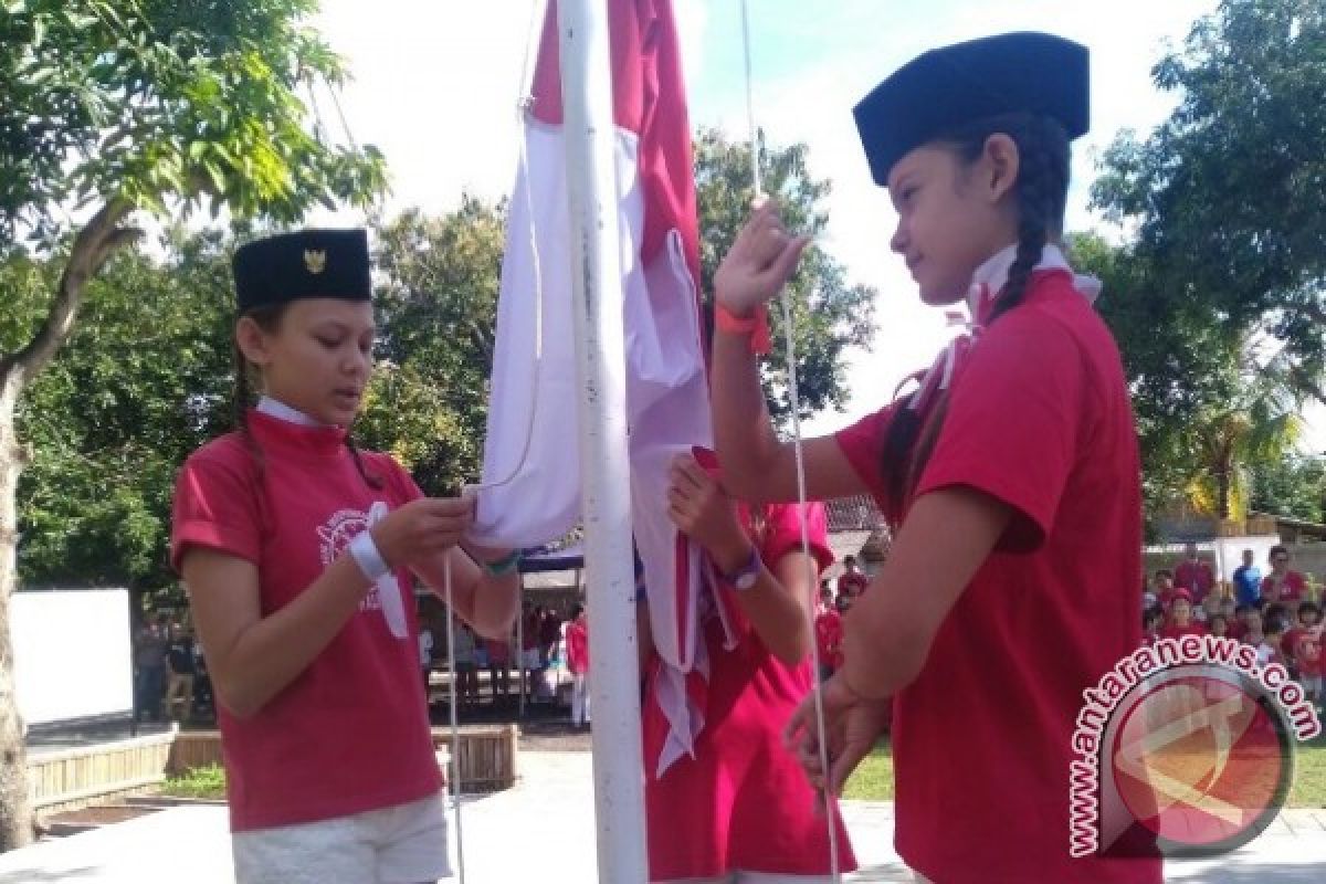 Siswa Asing di Bali Peringati HUT Ke-72 RI (Video)