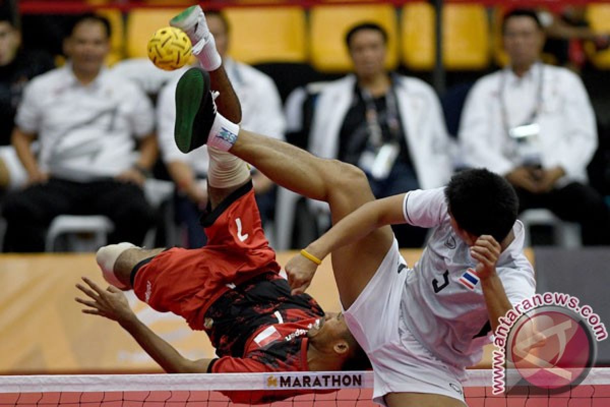 SEA Games 2017 - Regu sepak takraw Indonesia menyerah kepada Thailand