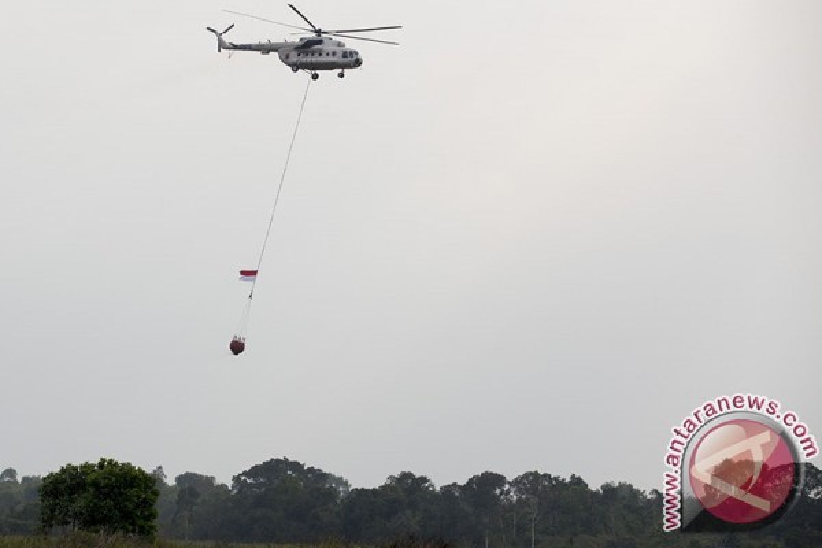 Cegah kebakaran lahan, 15 helikopter pembom air disiagakan