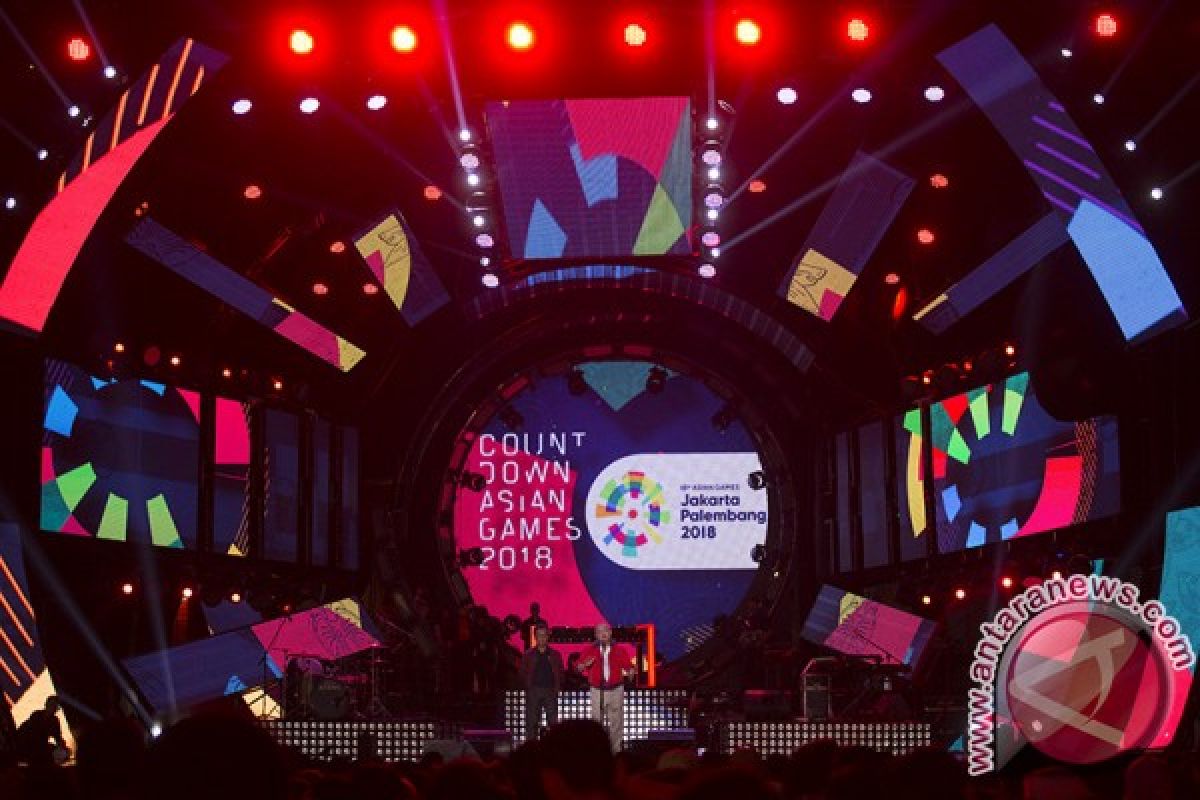 Ribuan warga Palembang saksikan "countdown" Asian Games