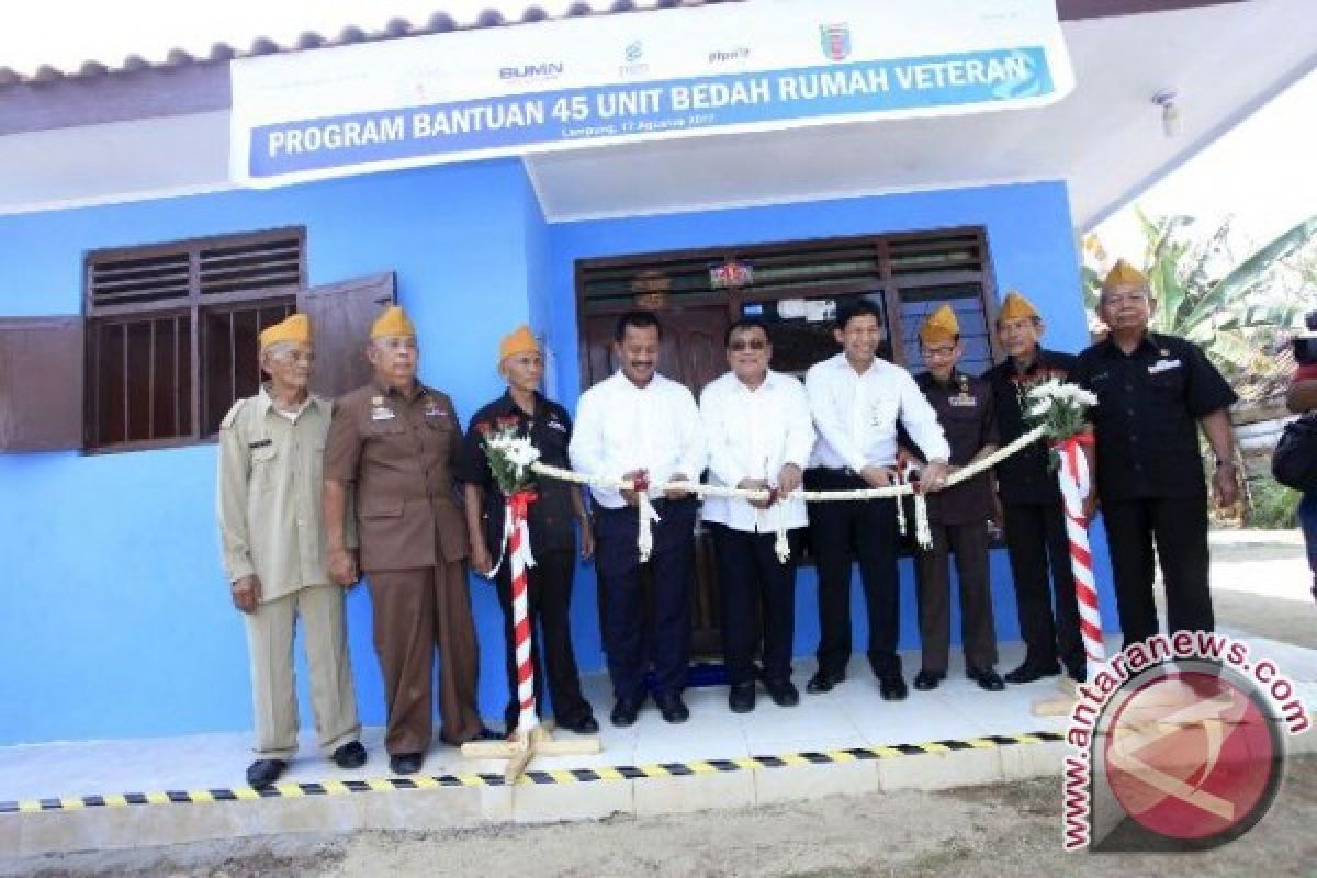 PGN Renovasi 45 Rumah Veteran di Lampung 