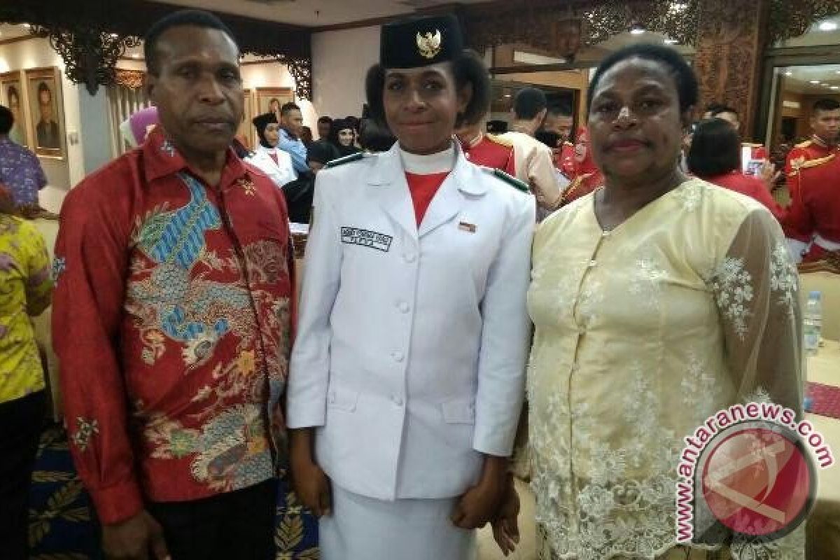 Agnex Yomima Yaru, anggota Paskibraka nasional asal Papua