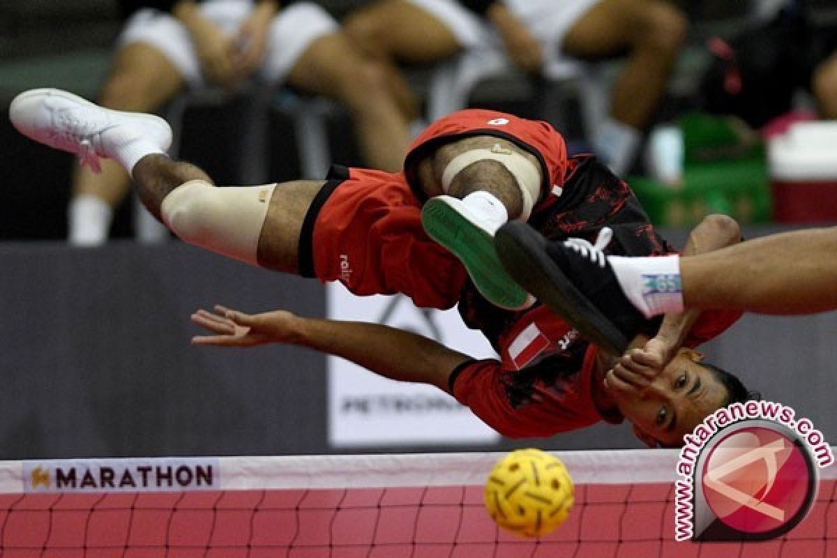 Tim Sepak Takraw Indonesia Kalahkan Malaysia