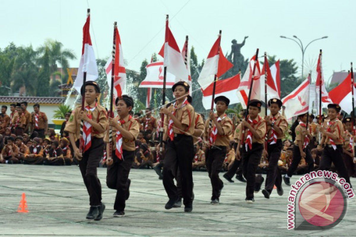 Ratusan Pramuka Sumbar Mengikuti Perkemahan Keamanan Pangan