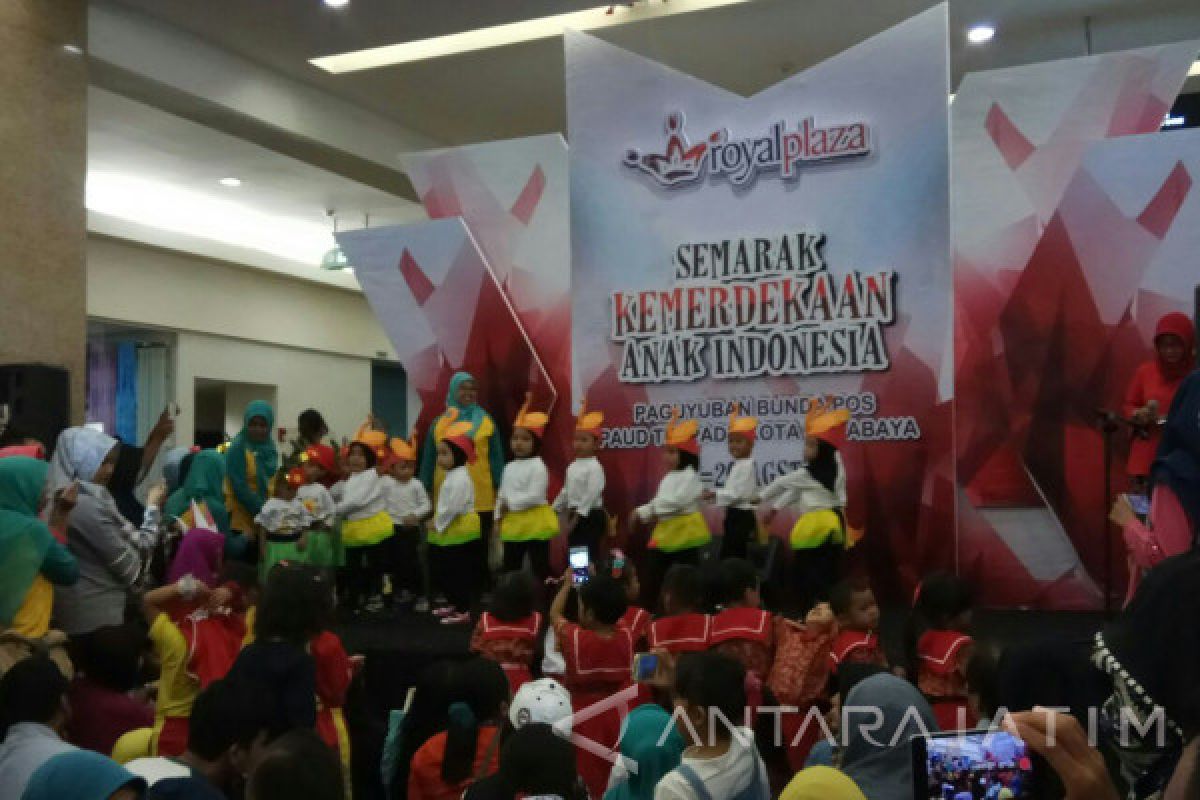 Ribuan Siswa PAUD Surabaya Semarakkan Hari Kemerdekaan 