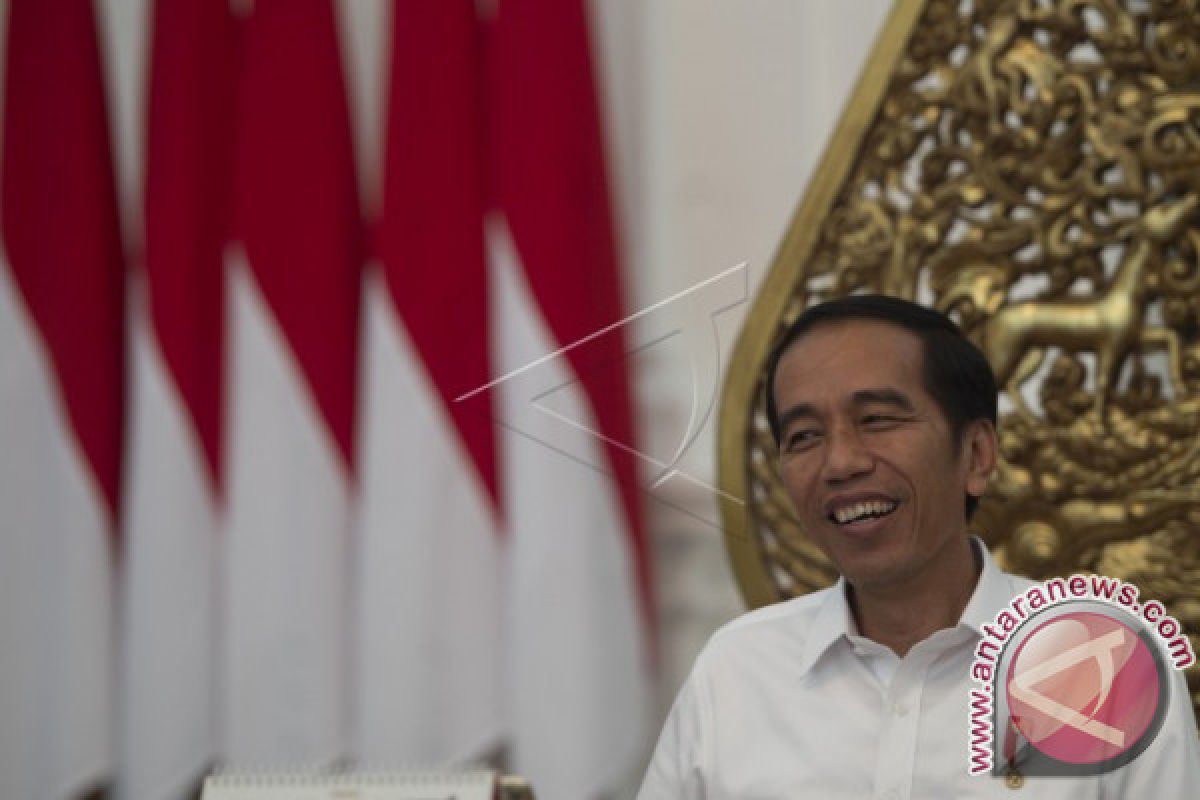 Presiden Jokowi sempatkan "ngopi" di sela pertemuan IMF-WB