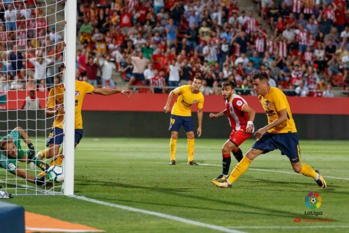 10 Pemain, Atletico Ditahan Imbang Girona 2-2