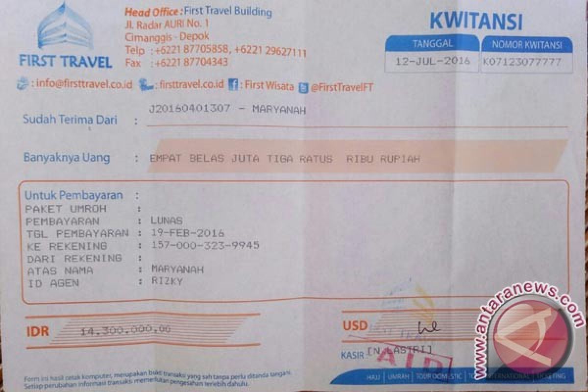 Jaksa berikan tiga dakwaan kasus First Travel