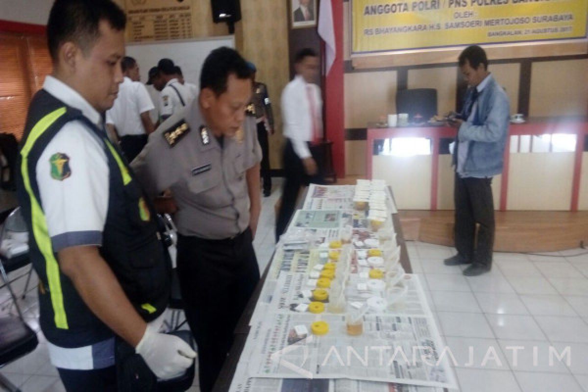 Polres Bangkalan Tes Urine 193 Anggotanya